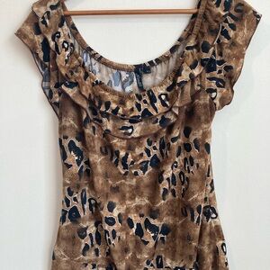 Leopard Print Women's Top